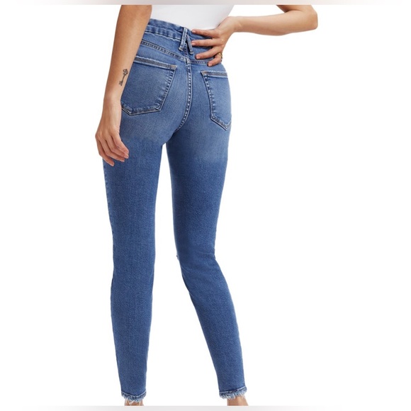 Good American Good Waist Indigo Crop Jean - Picture 2 of 8